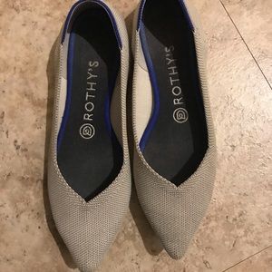 Rothys 7.5 Flax Birdseye Point